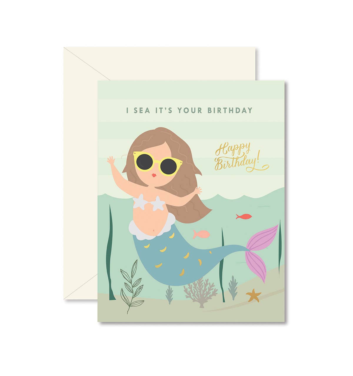 Birthday Card |  Mermaid | Ginger P. Designs