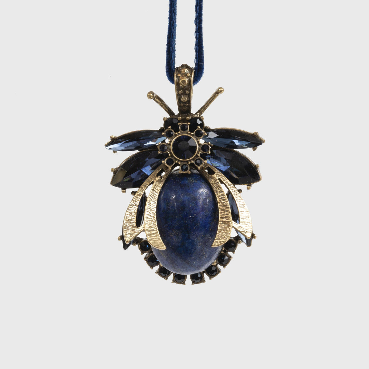 Ornament | Lapis Lazuli Vintage Bug | Joanna Buchanan