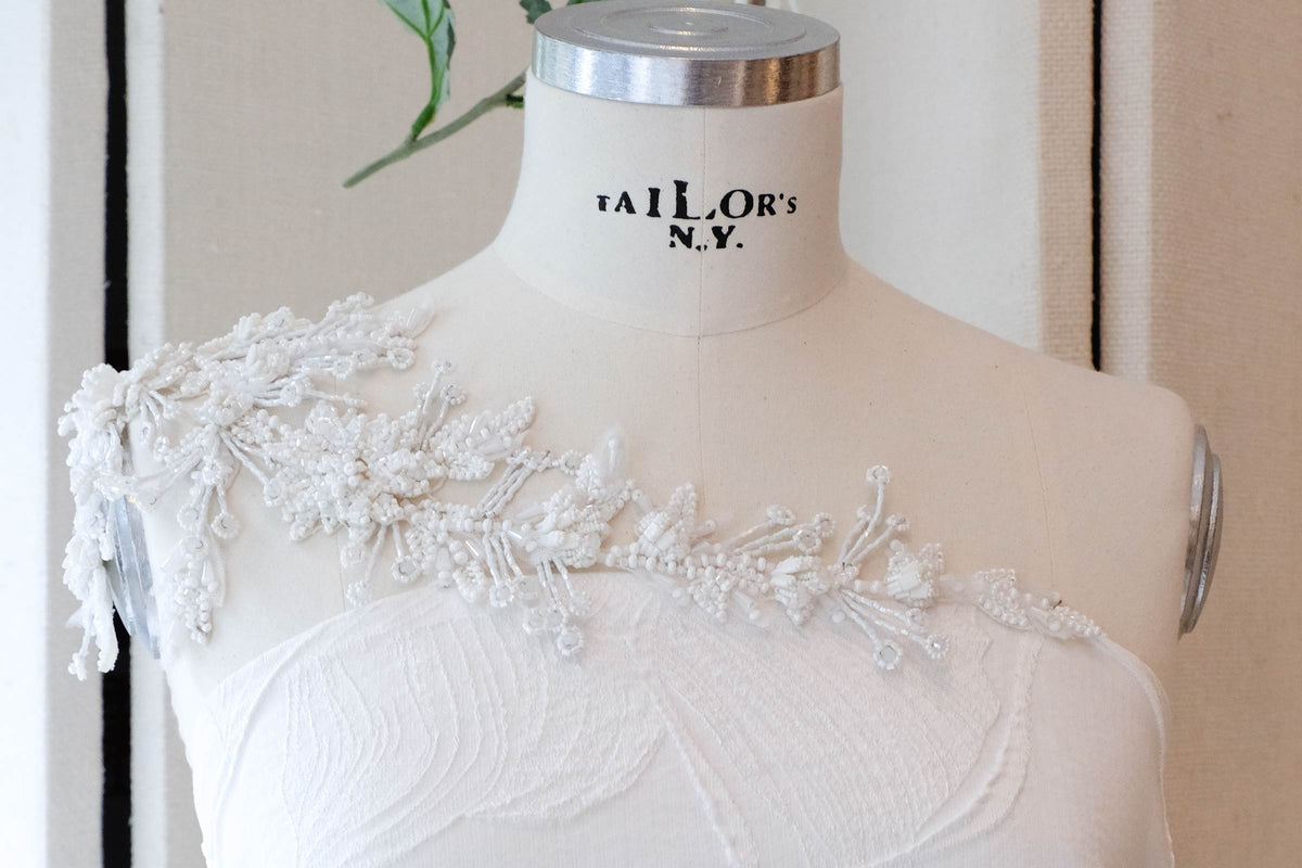 APP 162 | Large Beaded Floral | Appliqué