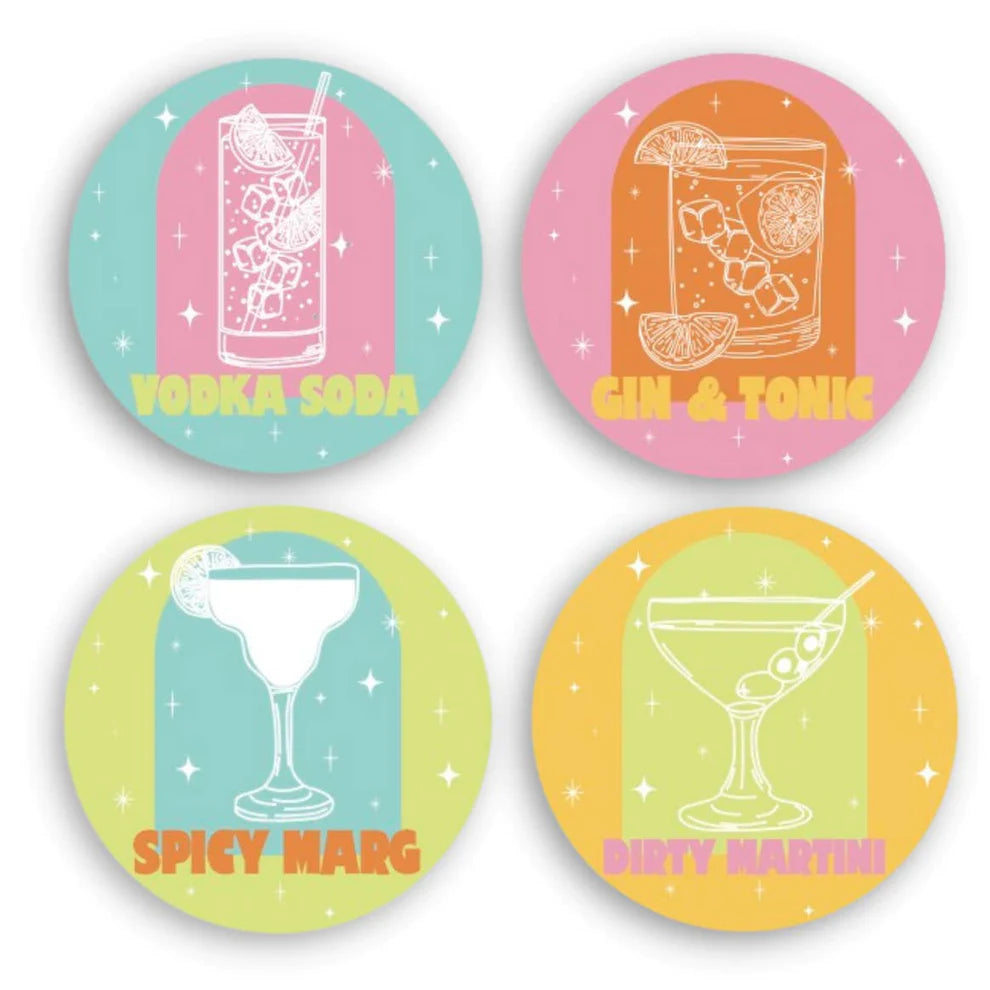 Bottoms Up Set of 4 Coasters | Tart by Taylor
