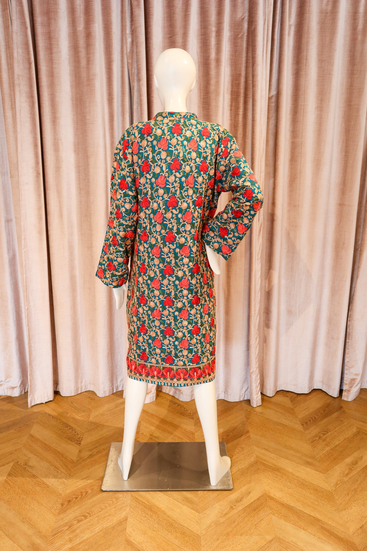 Car Coat | Embroidered | Bosch Roses