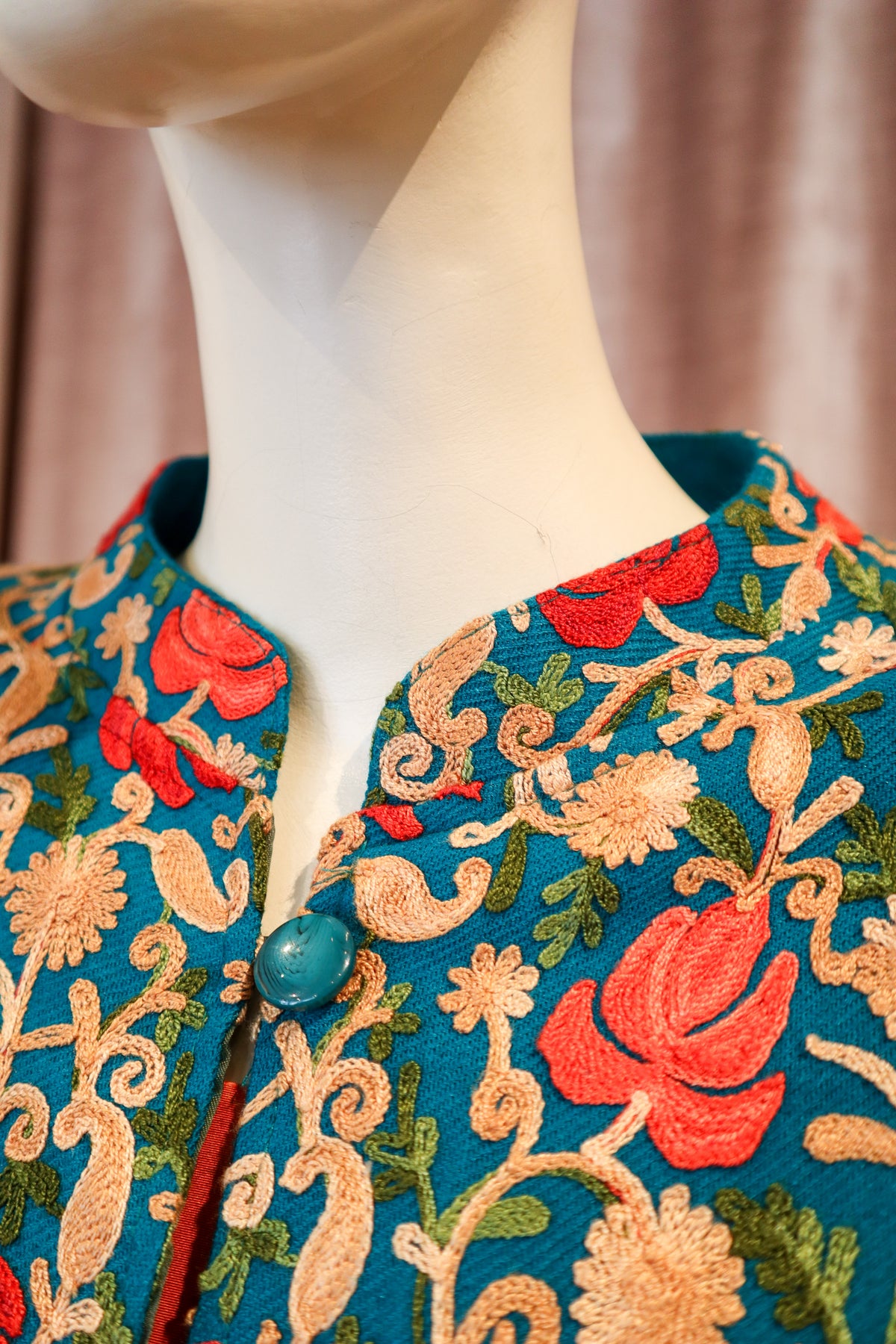 Car Coat | Embroidered | Bosch Roses