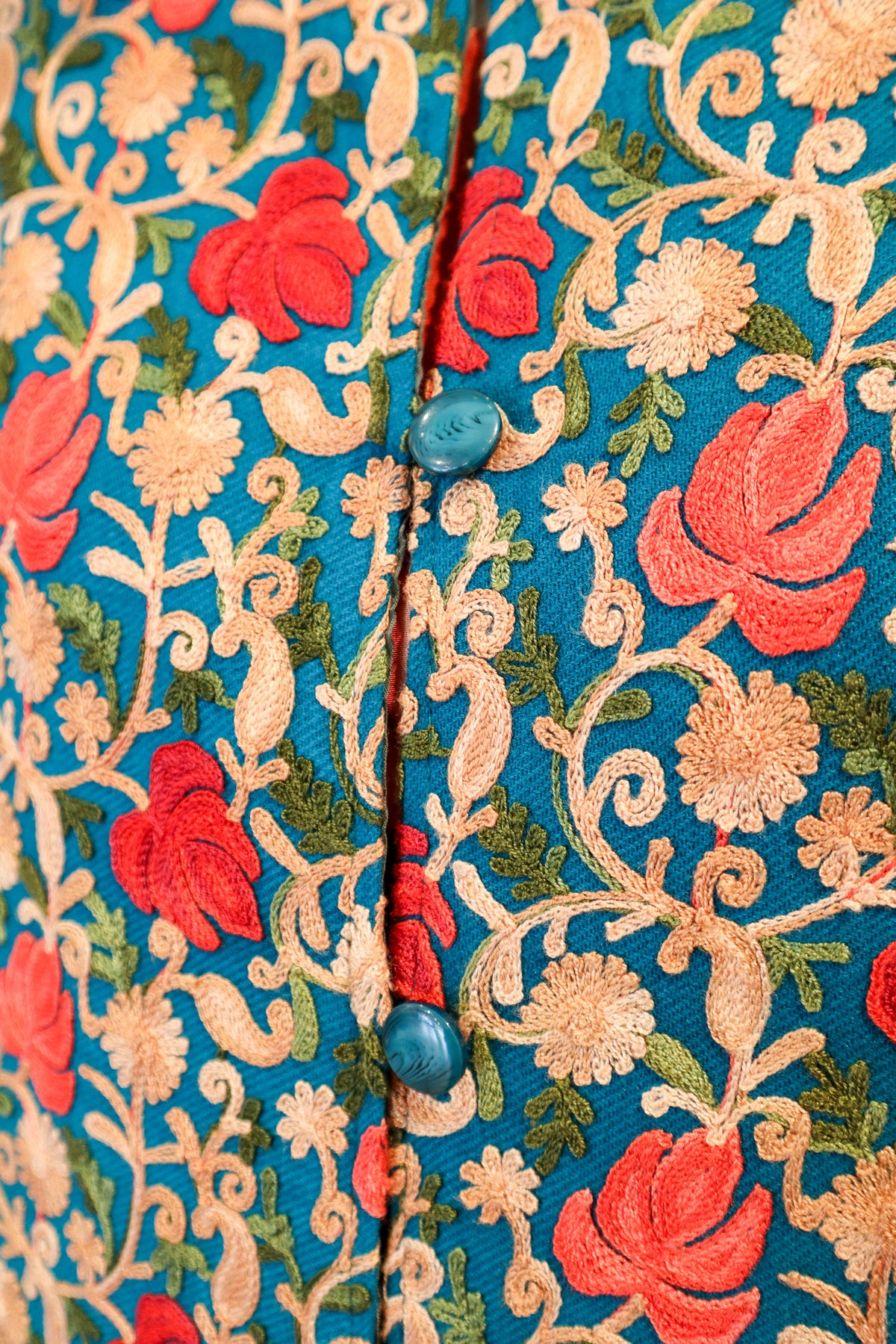 Car Coat | Embroidered | Bosch Roses
