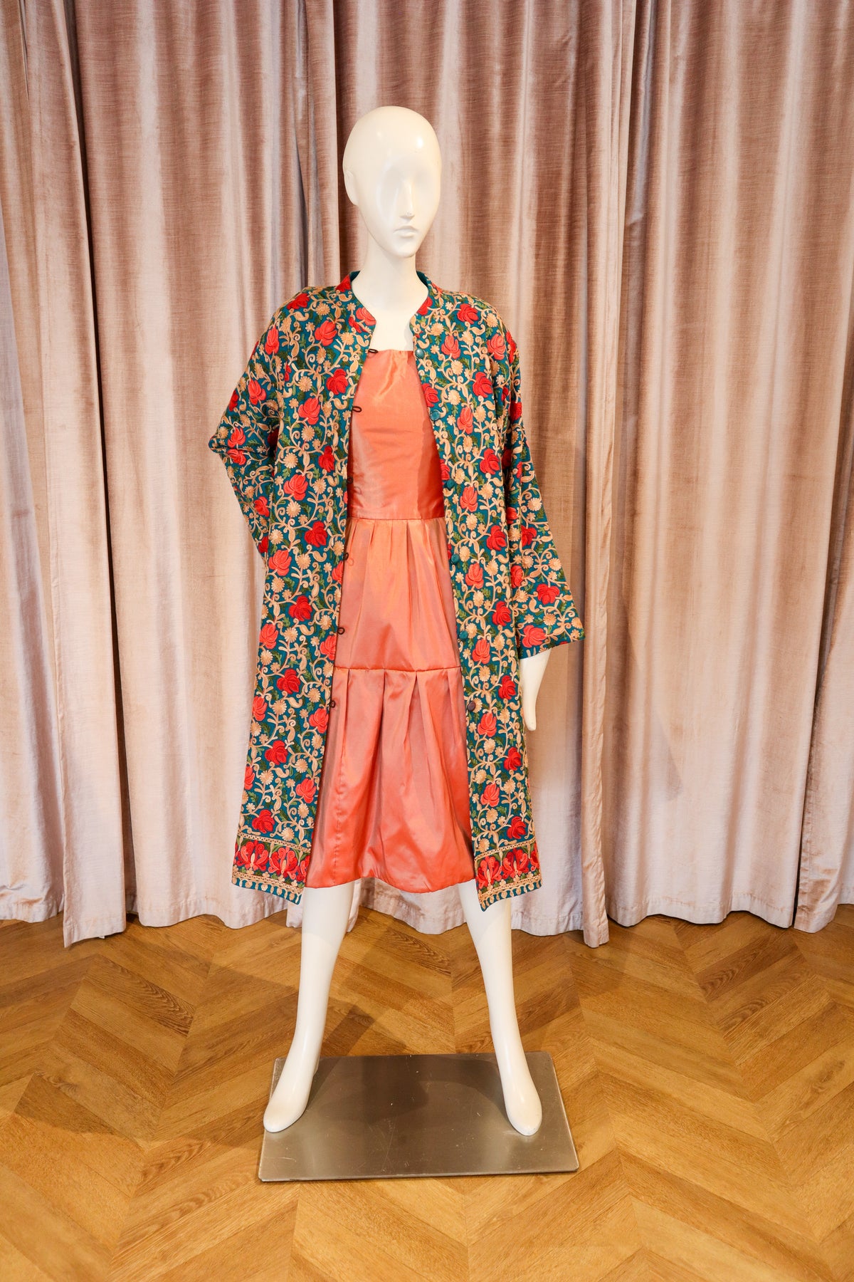 Car Coat | Embroidered | Bosch Roses
