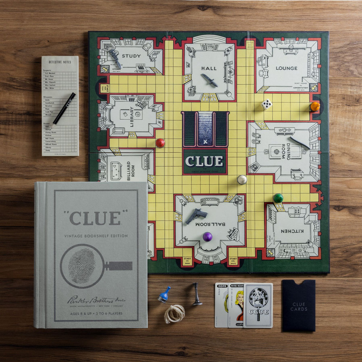 Vintage Bookshelf Edition | Clue | WS Game Company
