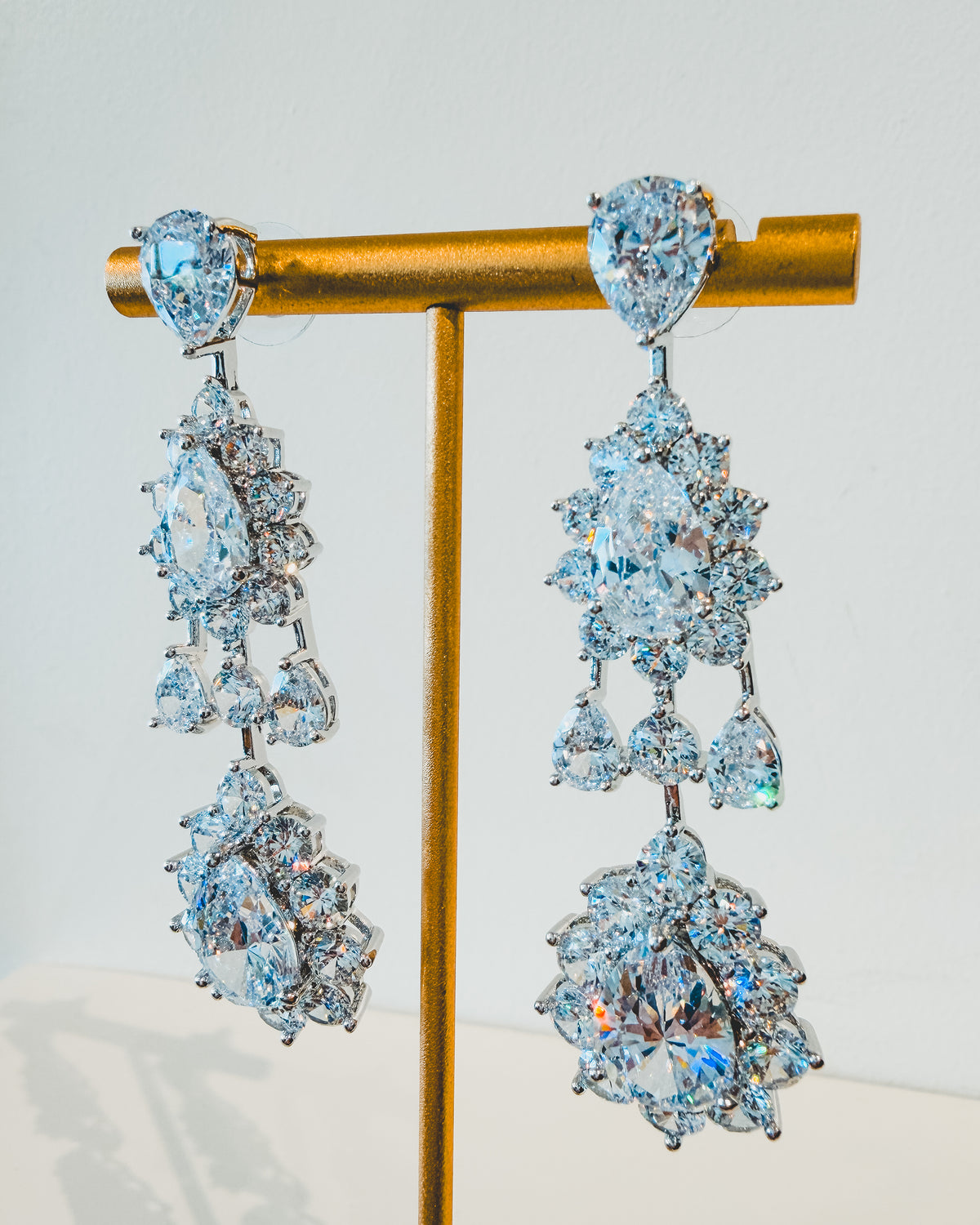 Earrings | Crystal Chandelier Pear Drop