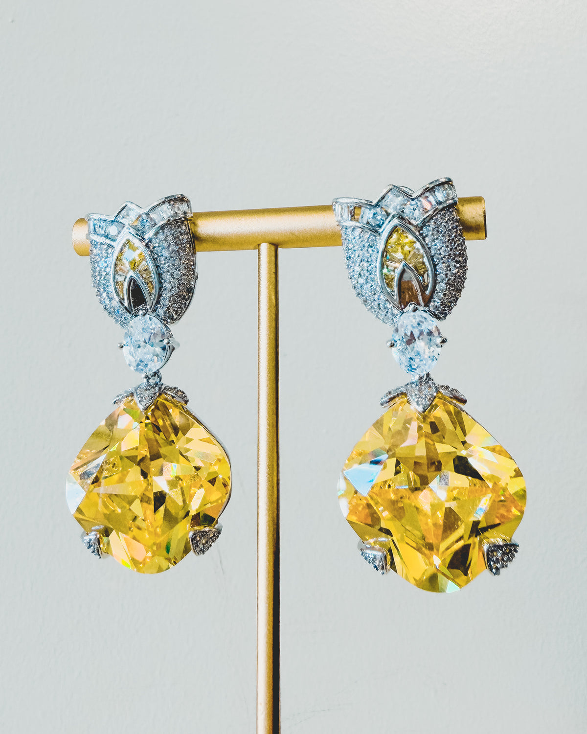 Earrings | Tulip Drop | Citrine