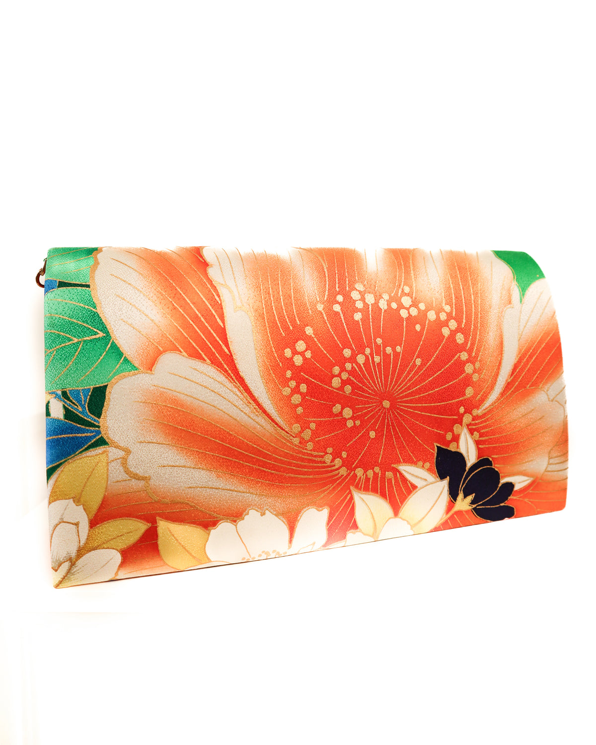Evening Bag | Vintage Kimono | Orange Lotus