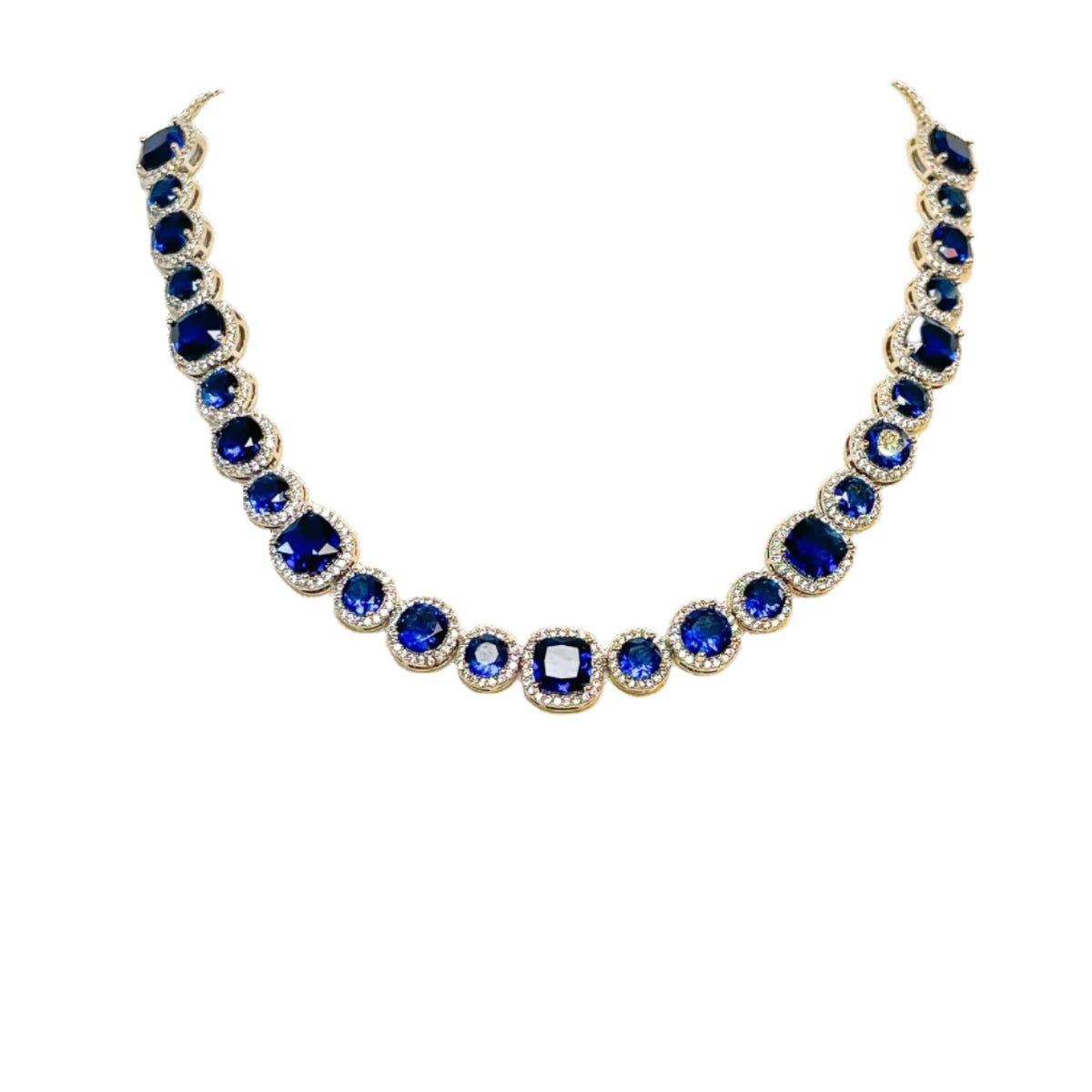 Necklace | Carré Crystal | Sapphire