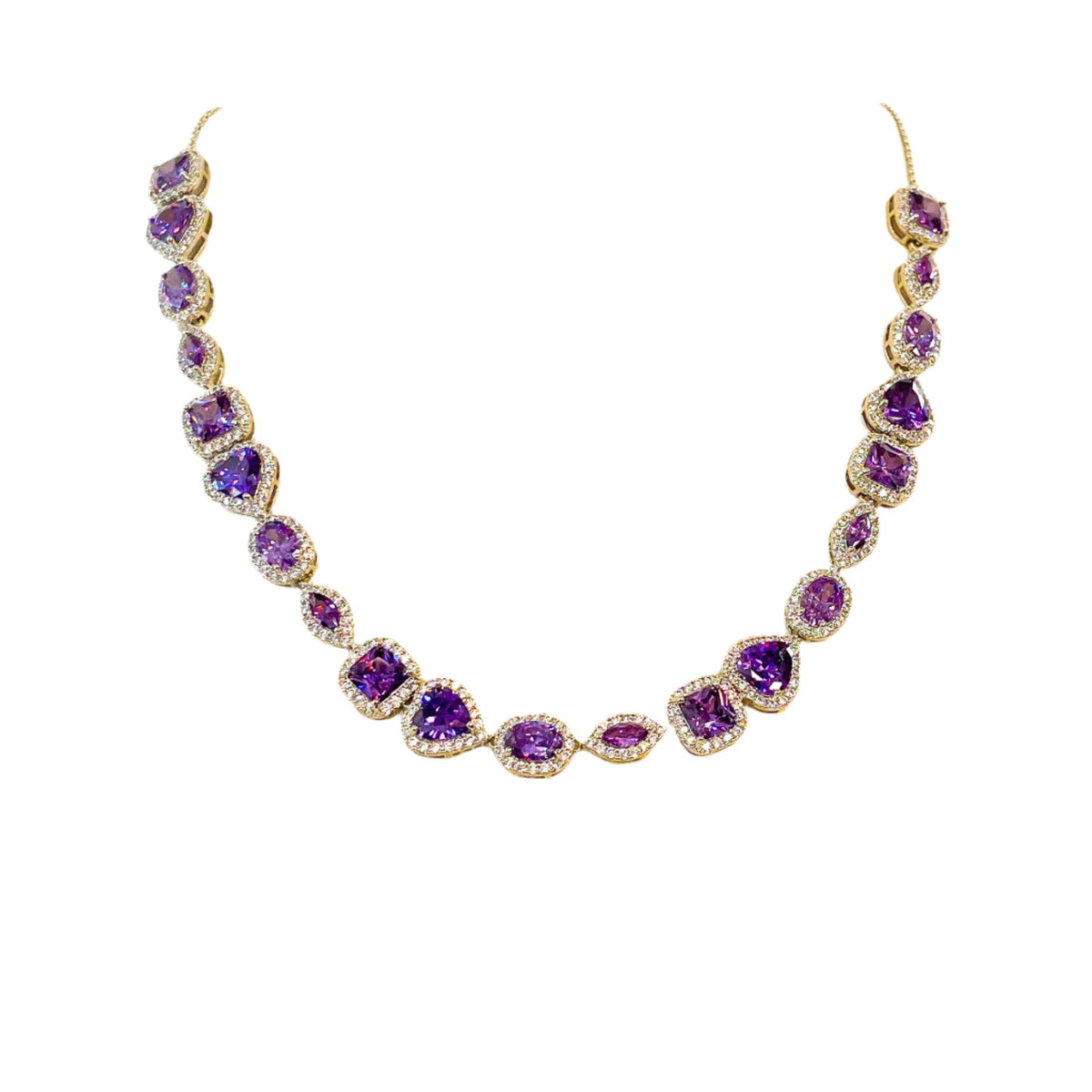 Necklace | Cœur Crystal | Amethyst | Mariam Zardozi