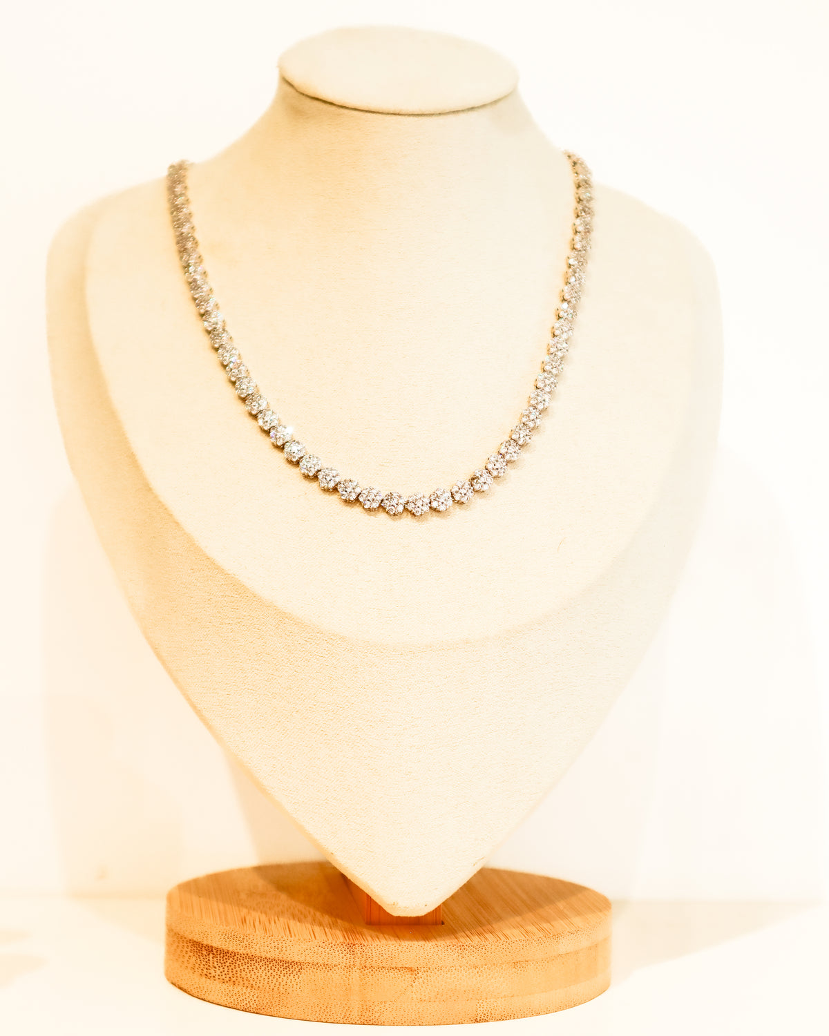 Necklace | Radiant Tear Drop Crystal Pendant | Citrine