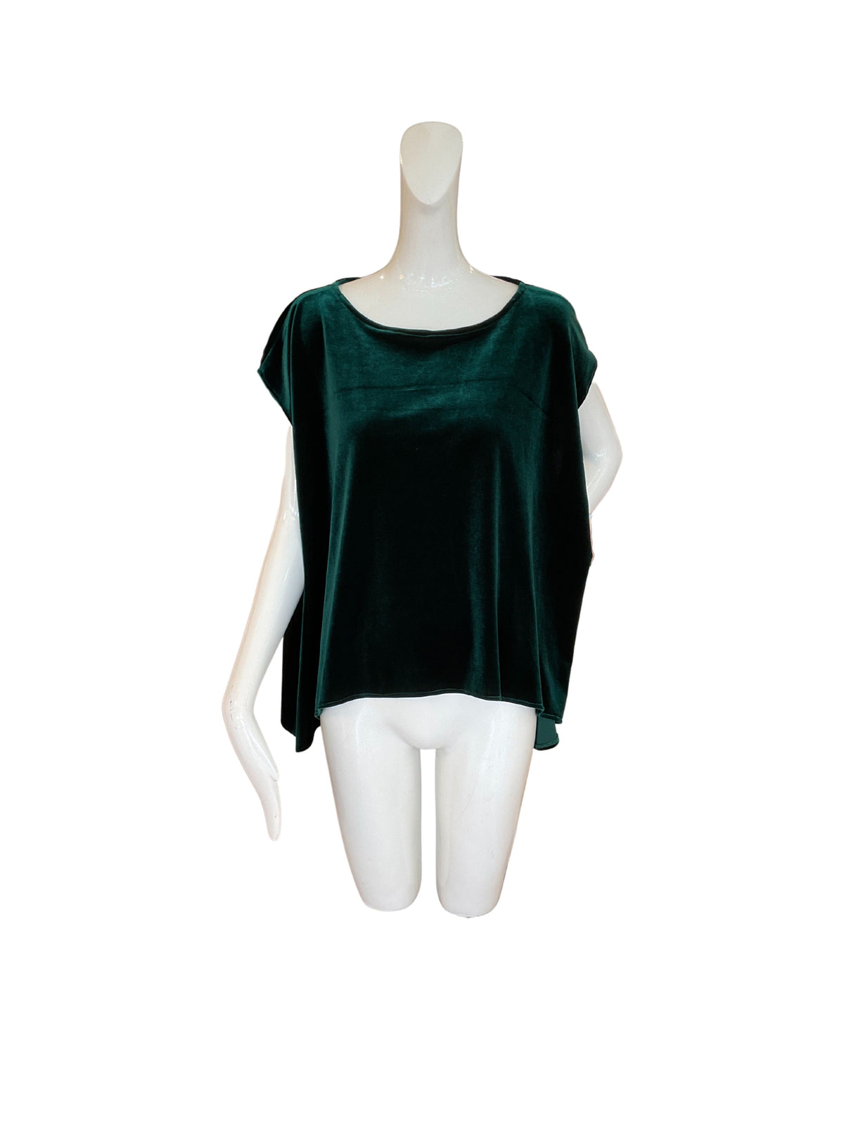 Pip Top | Emerald Stretch Velvet