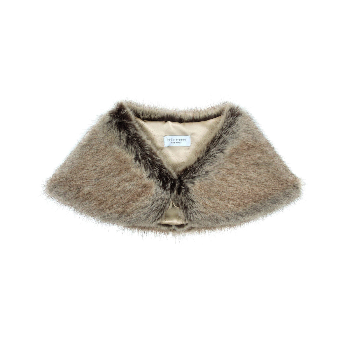 Faux Fur Shoulder Wrap | Truffle | Helen Moore