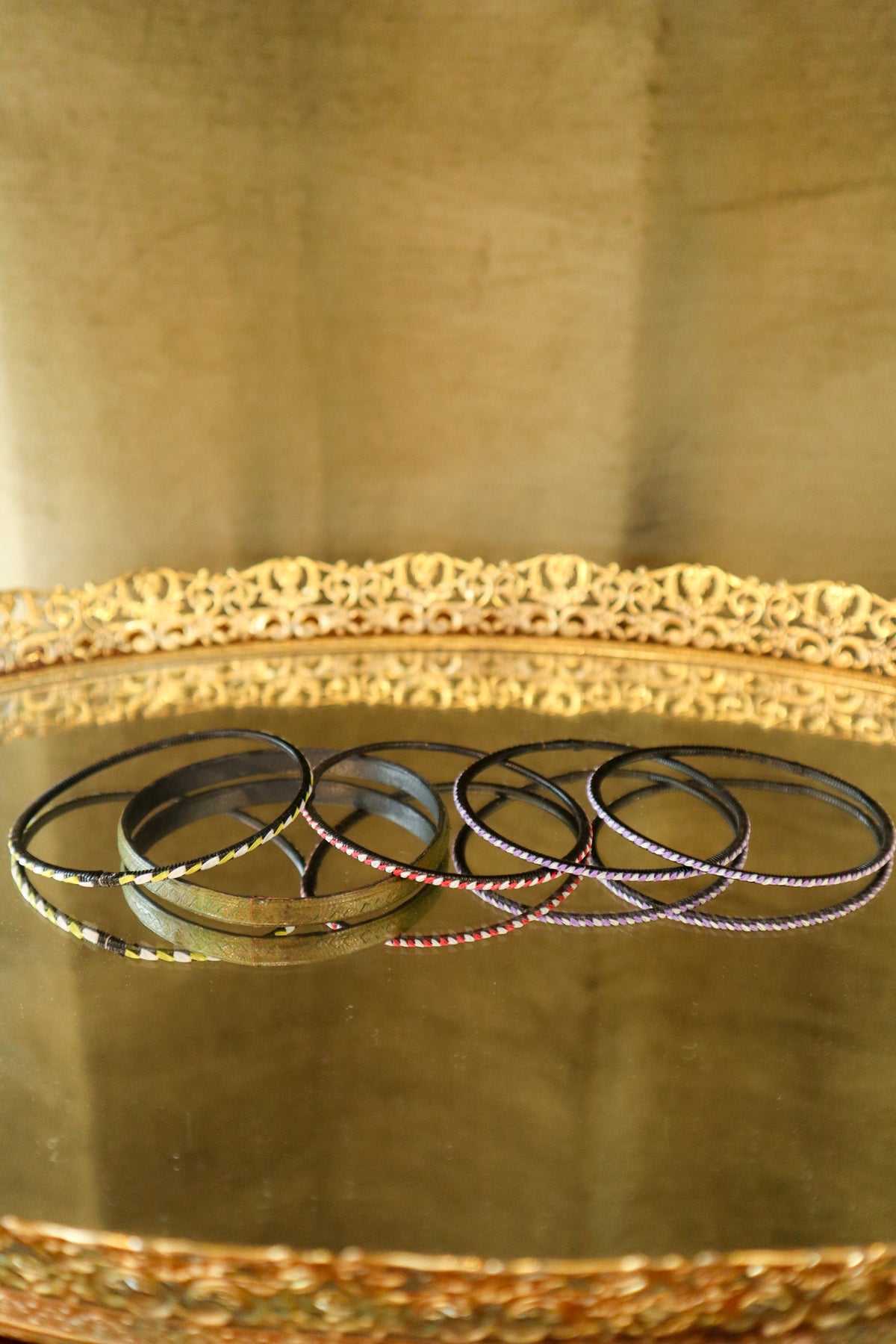 African handmade bracelet Recycled Plastic Set of 5 | Vintage