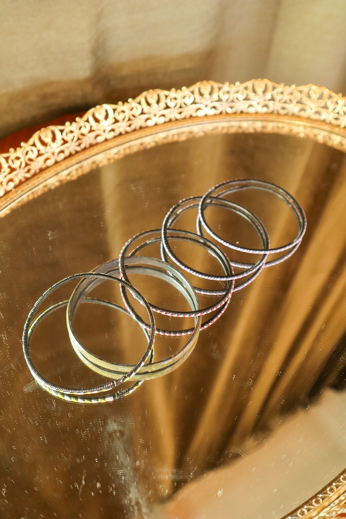African handmade bracelet Recycled Plastic Set of 5 | Vintage