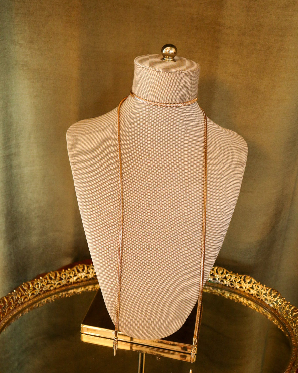 Gold Wrap Snake Necklace | Vintage
