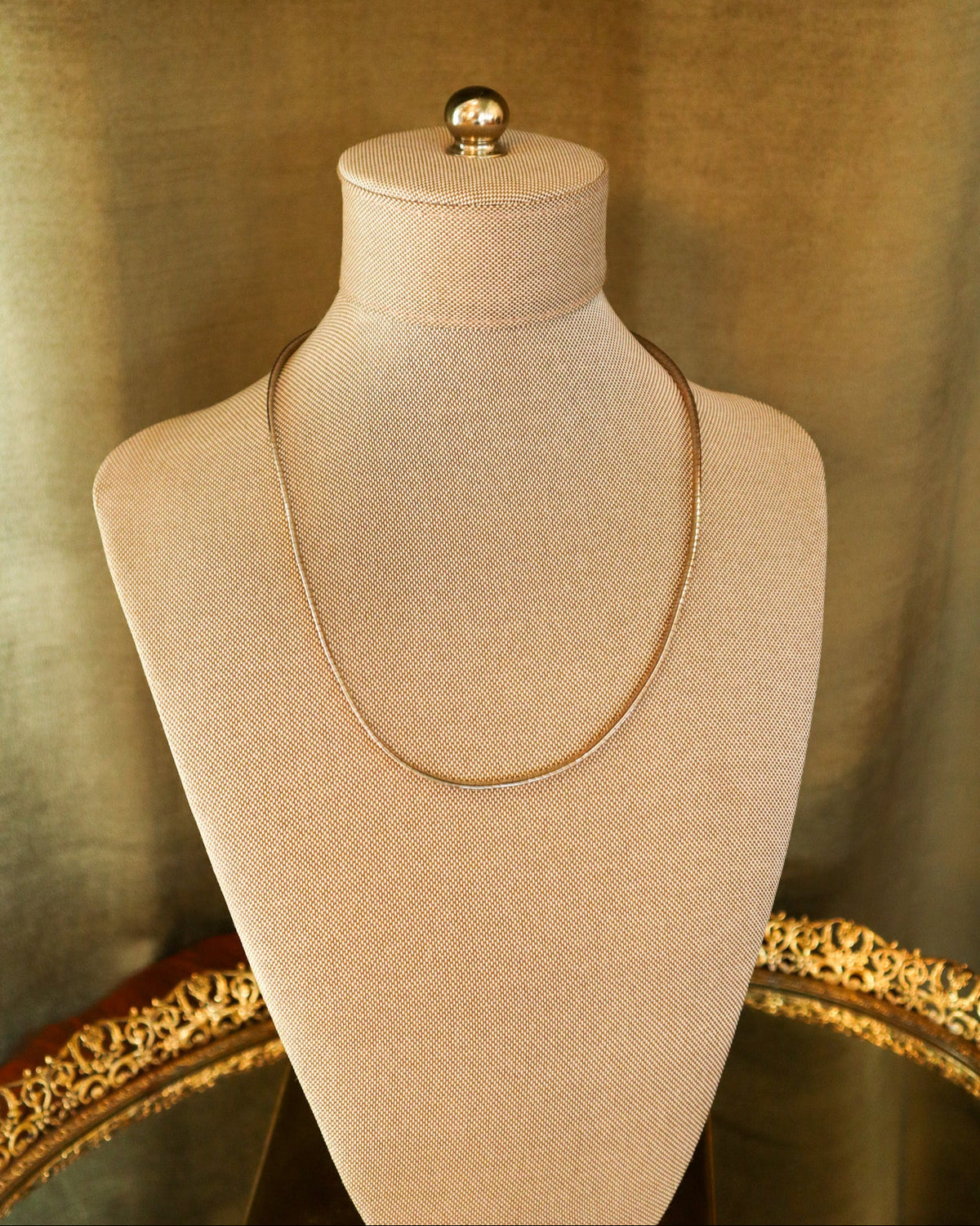 Omega silver chain necklace | Vintage