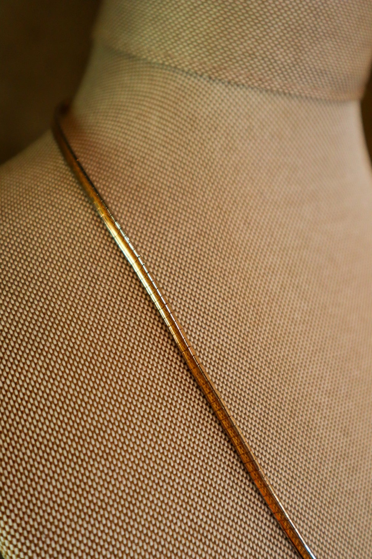 Omega silver chain necklace | Vintage