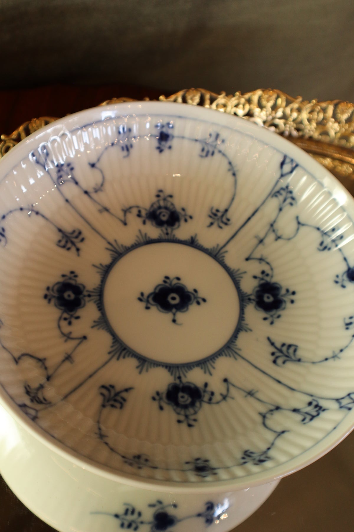 Vintage | 1960s Royal Copenhagen Blue Fluted Bowl