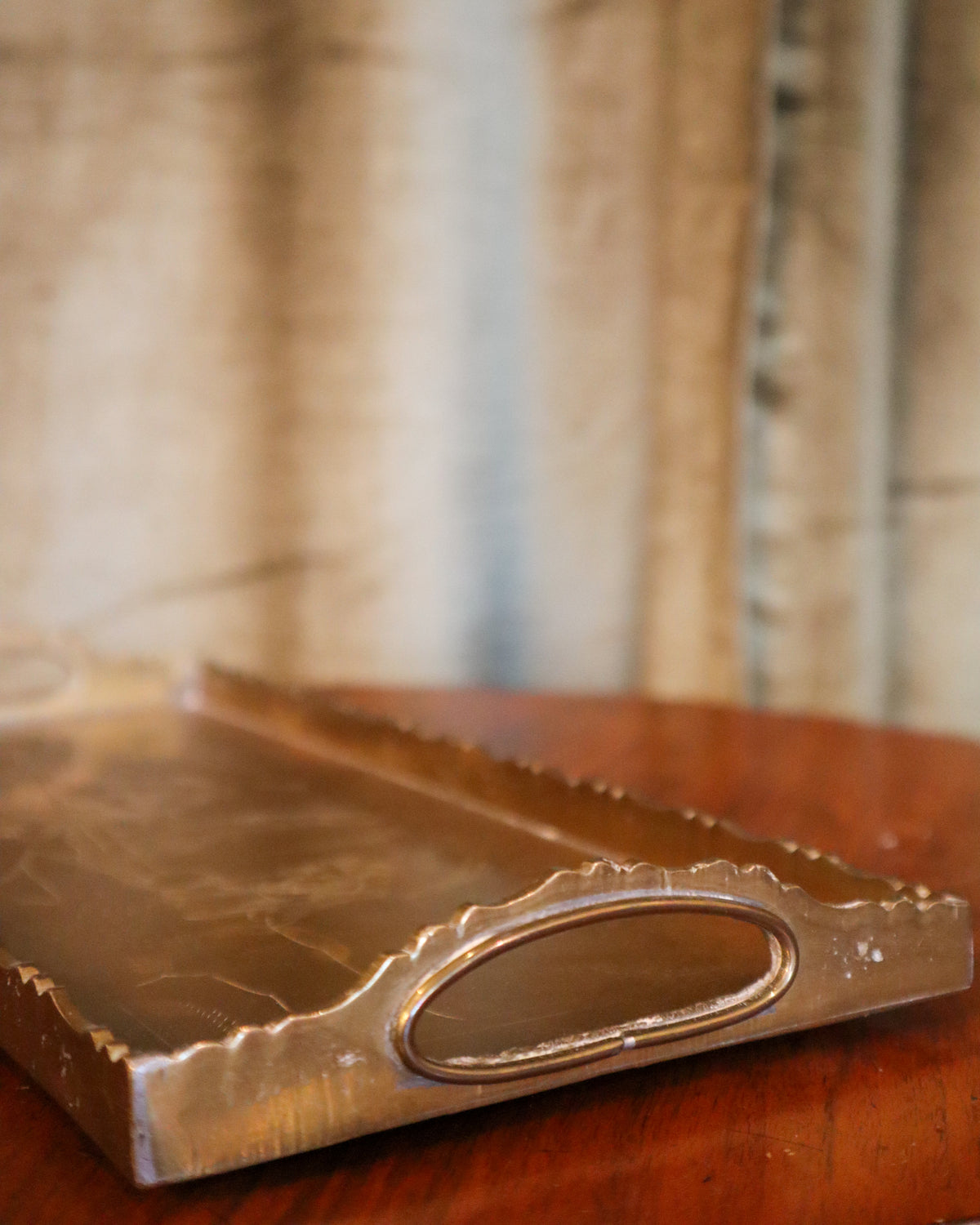 Decorative Brass Serving Tray | Vintage