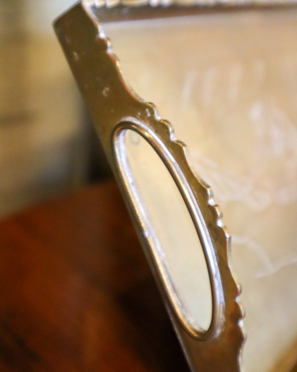 Decorative Brass Serving Tray | Vintage
