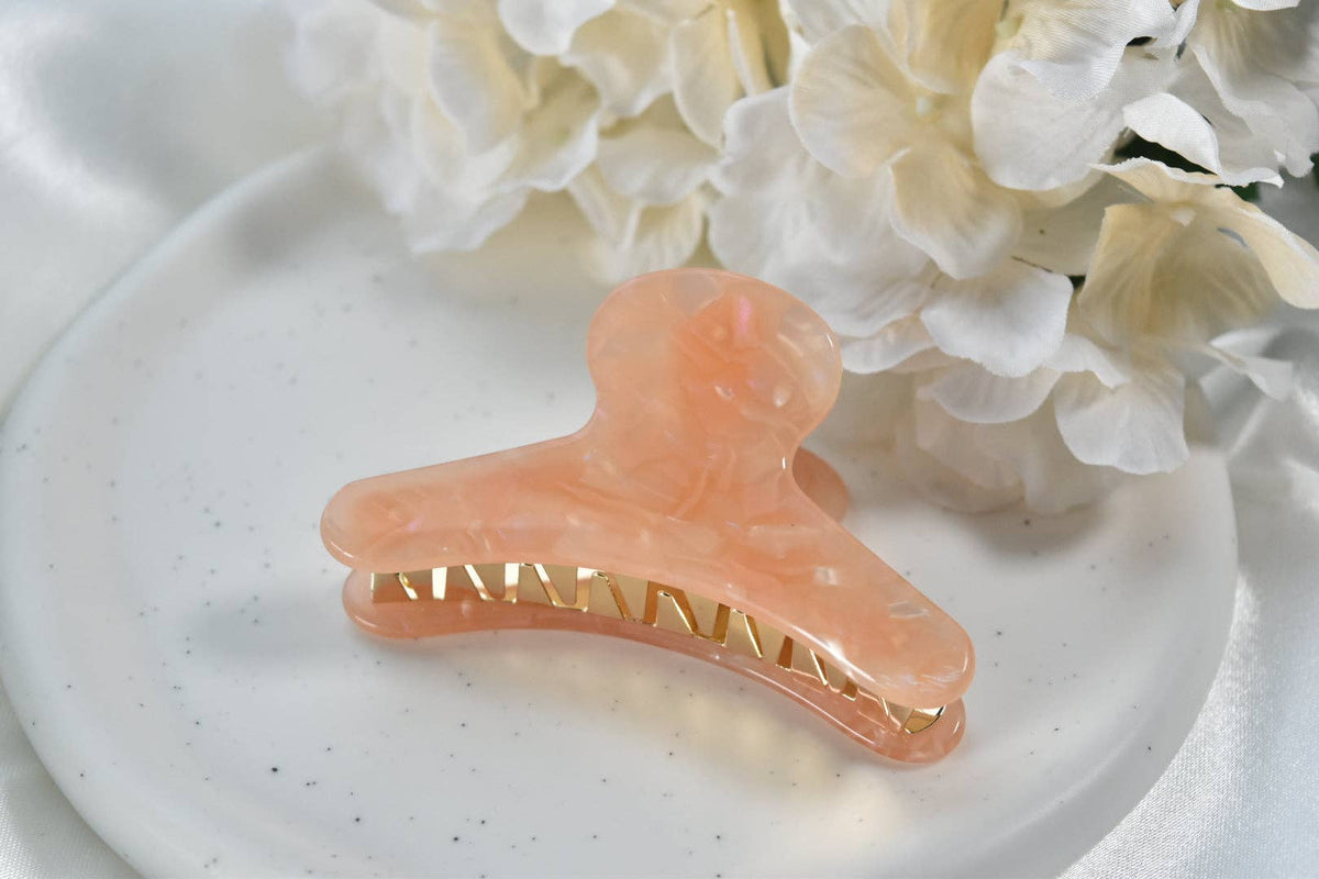 French Claw | Peach - Pink Orange Marbled | Fenna&Fei