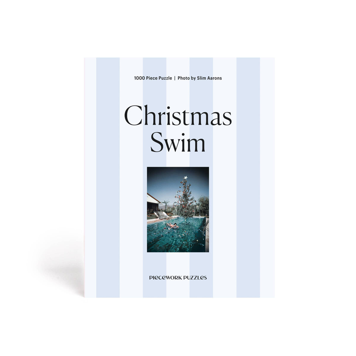 1000 Piece Puzzle | Christmas Swim - Slim Aarons Collab  | Piecework Puzzles