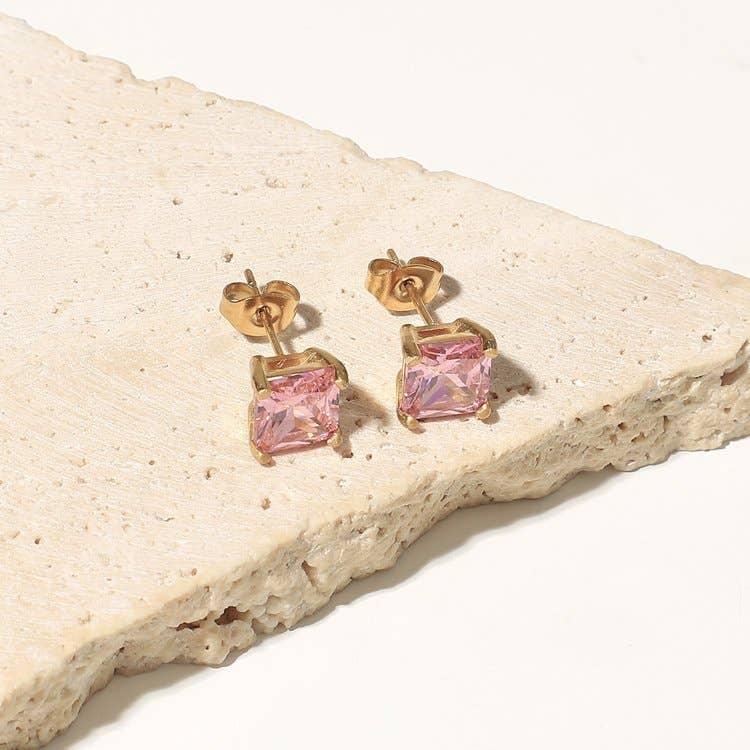 Earrings | Pink Diamond Pendant | Kriya Veda