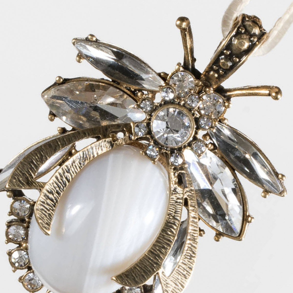 Ornament | White Agate Vintage Bug | Joanna Buchanan