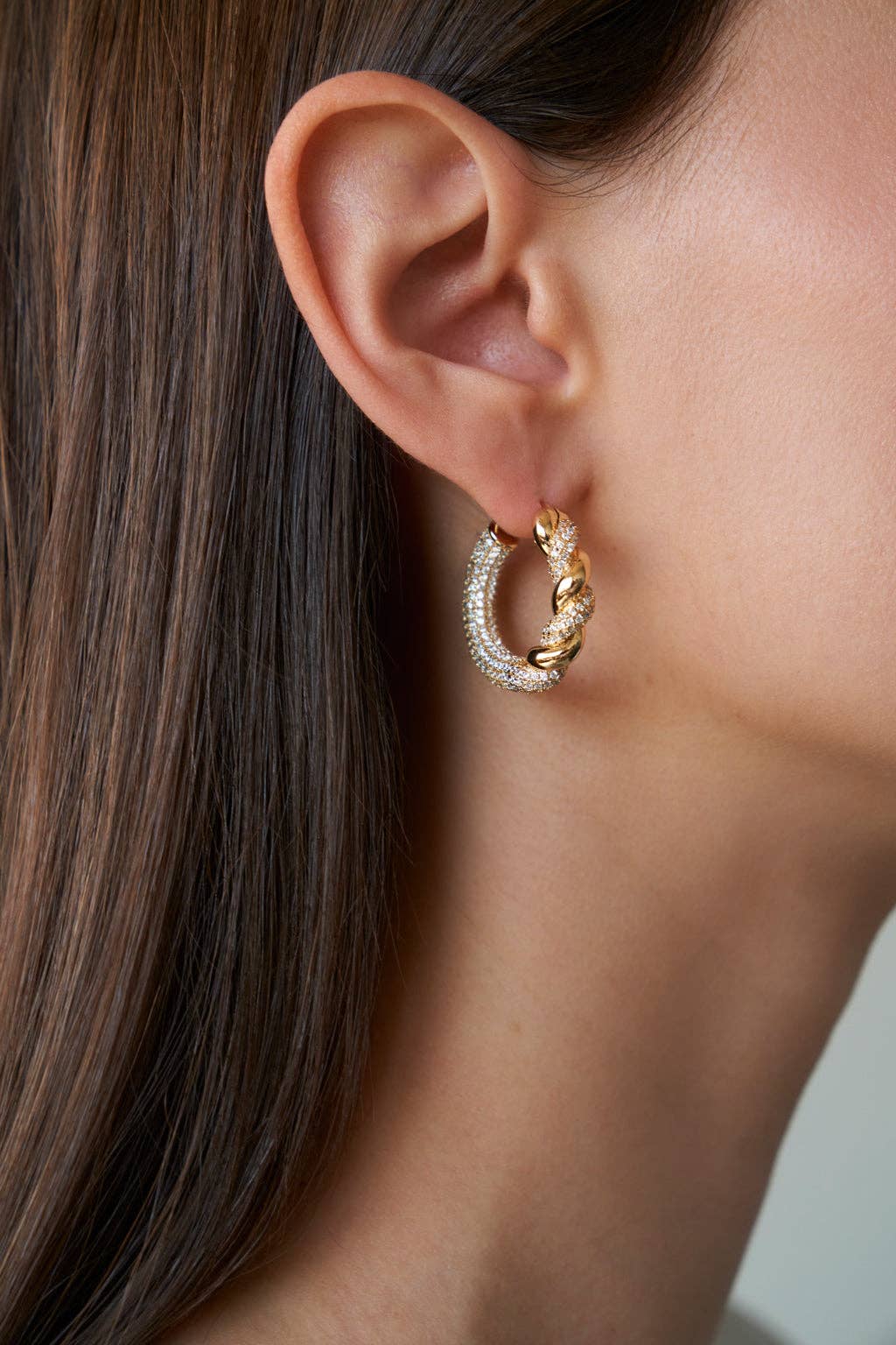 Earrings | Pavé Lilou - Small | Lili Claspe