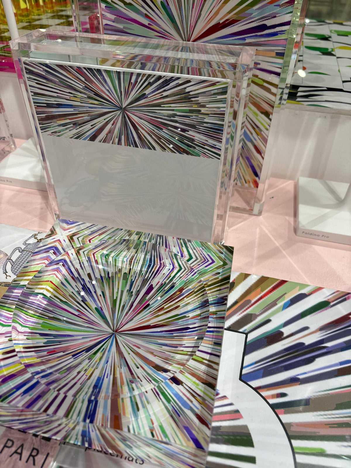 Acrylic Candy Dish | Fireworks White | Nicolette Mayer Collection