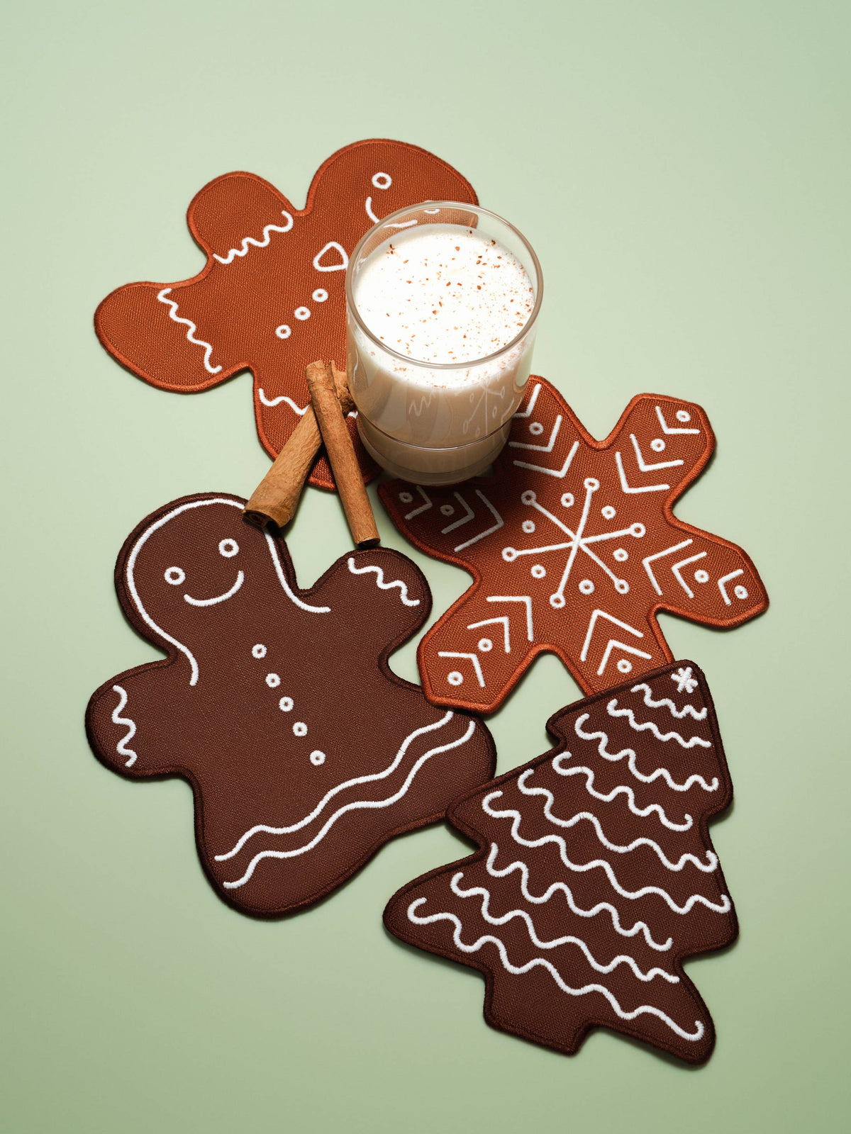 Gingerbread Cocktail Napkins - Set of 4 | Piecework