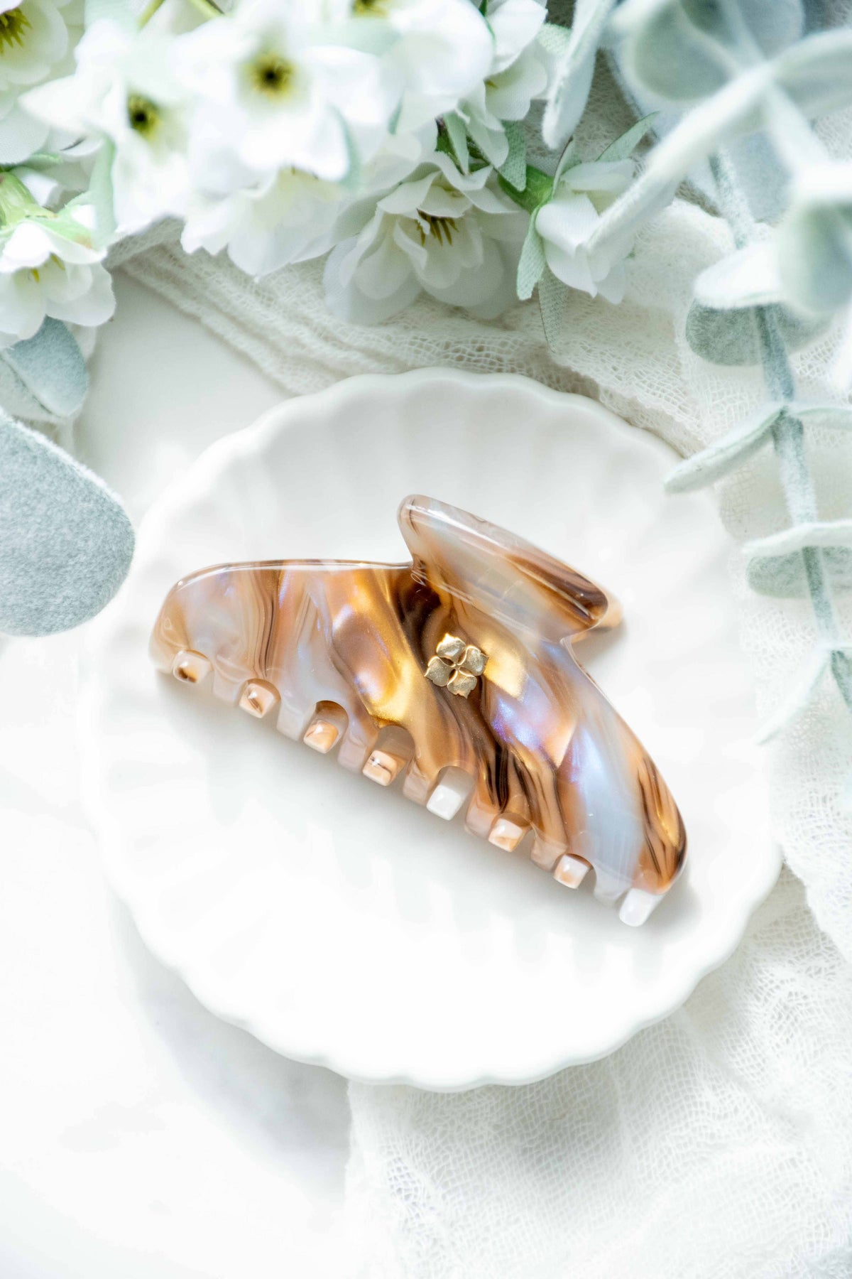 Glamour Grip Mini Claw | Ametrine - Bronze Gold Lavender | Fenna&Fei