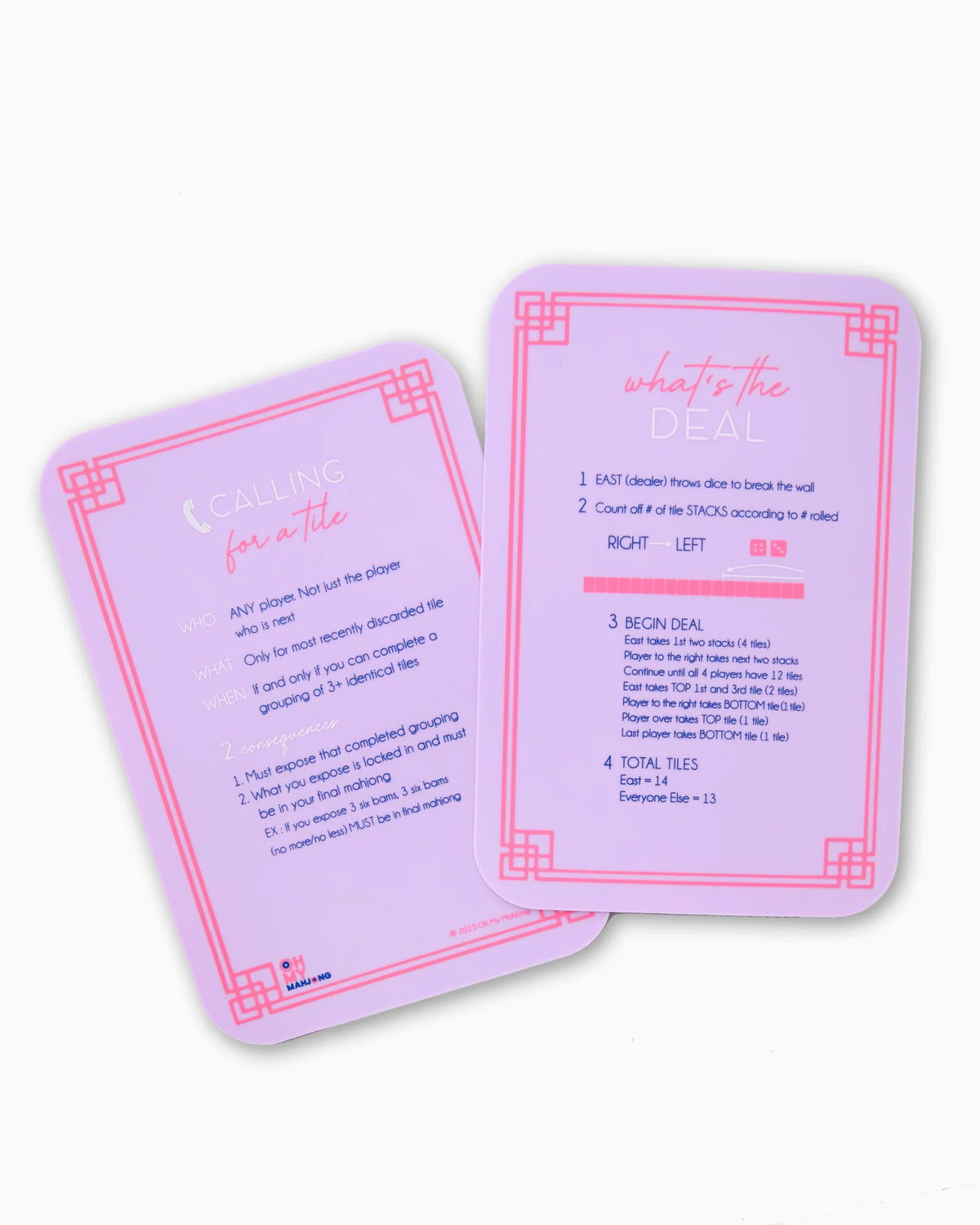 Mahjong Tile Shufflers | Lilac | Oh My Mahjong