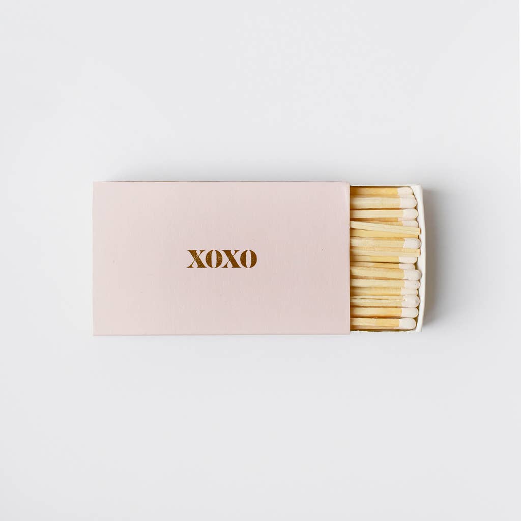XL Statement Matches | XOXO/Pink | Brooklyn Candle Studio