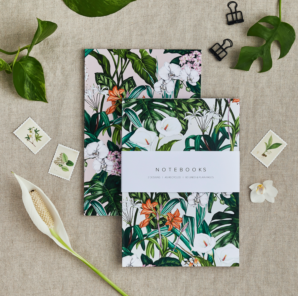 Notebook Set of 2 | Palm House Tropics | Catherine Lewis Design