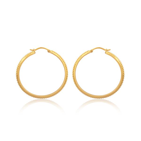 Earrings | Studded Hoop | Christina Greene