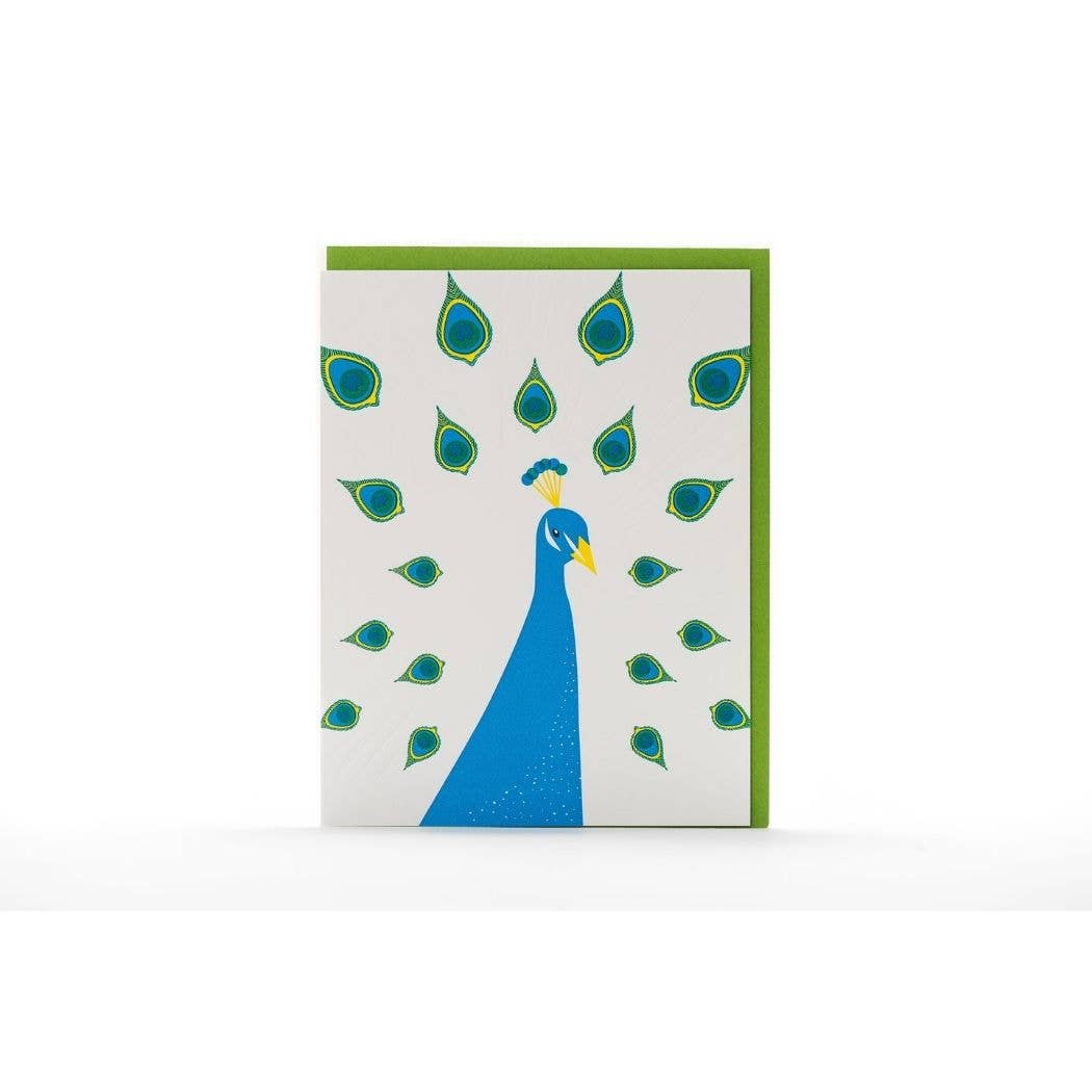 Peacock Modern Card | Porchlight Press Letterpress