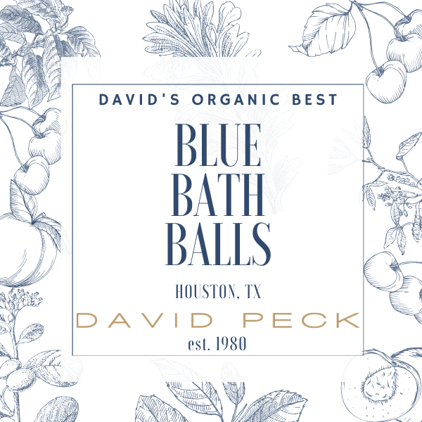 David&#39;s Best | Organic Blue Bath Balls | David Peck