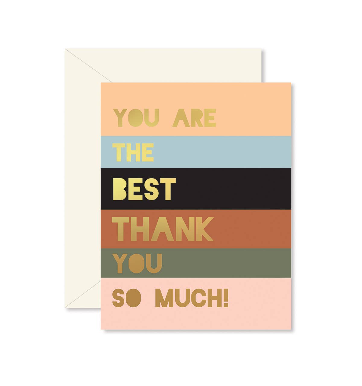 Thank You Card | Colorblock Thank You  | Ginger P. Designs