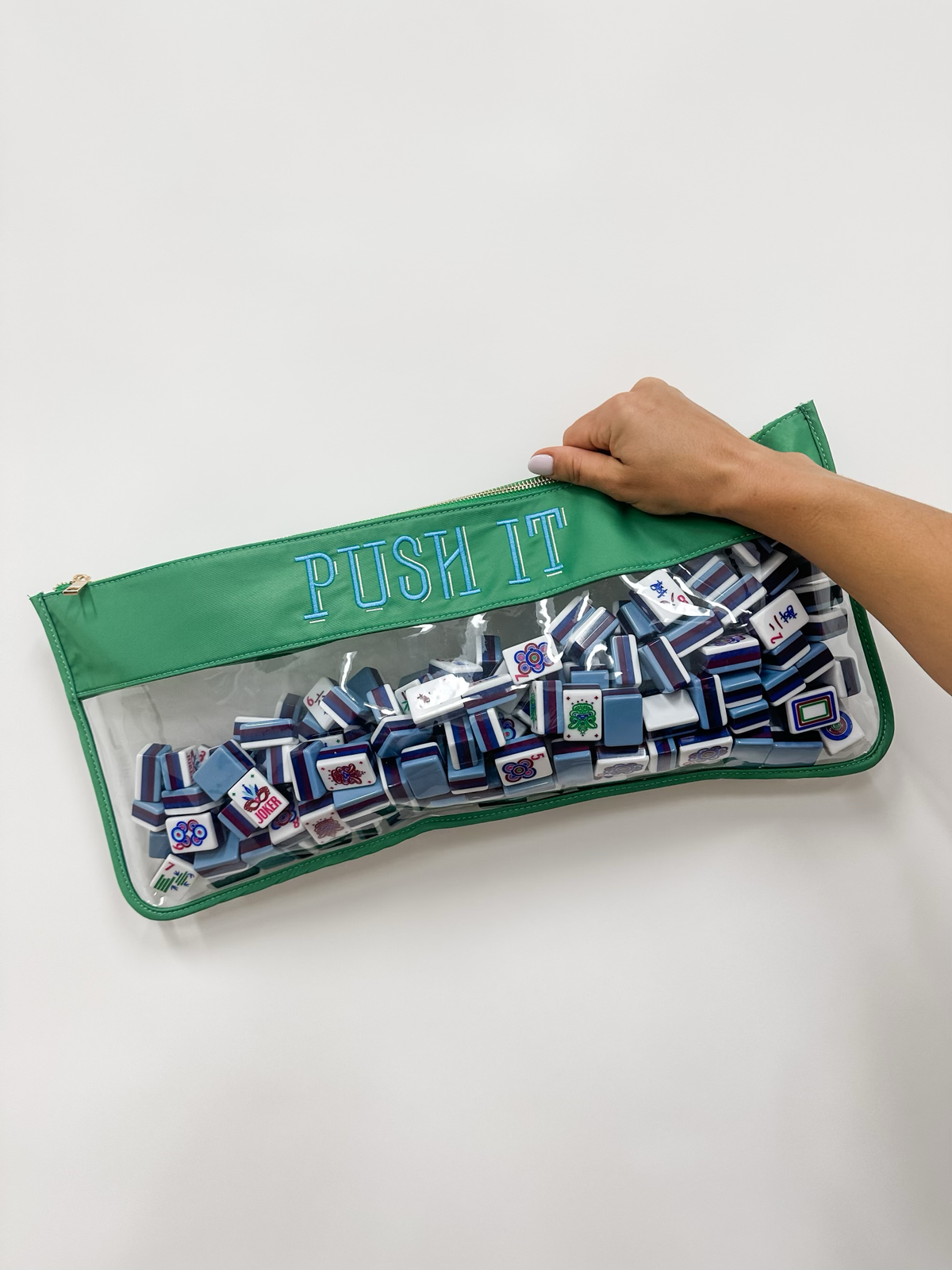 Mahjong Bag | Push It  - Embroidered | Oh My Mahjong