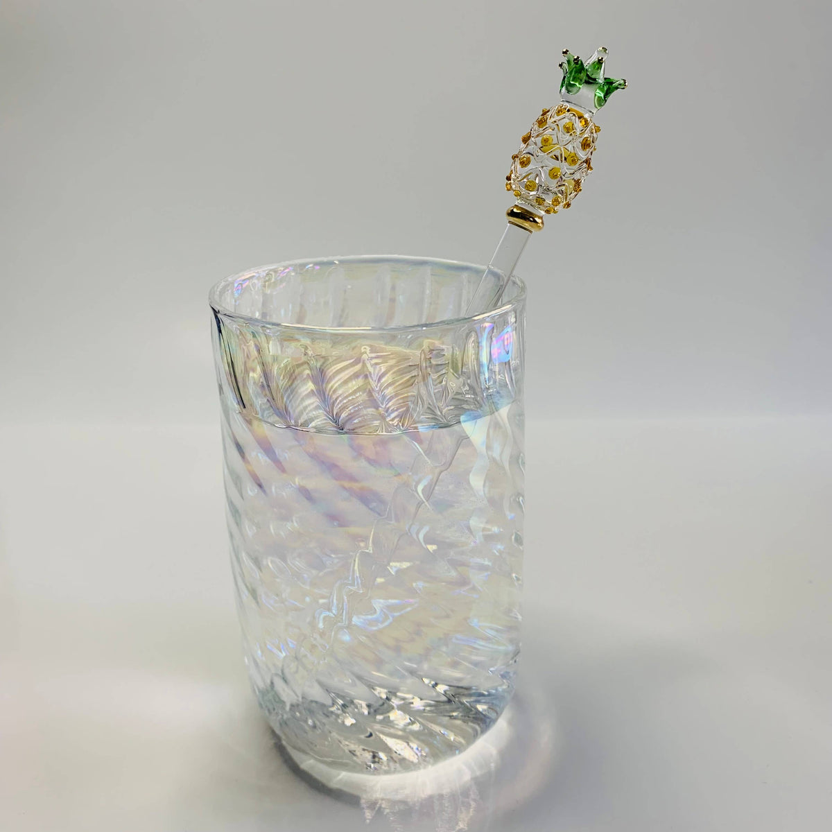 Blown Glass Cocktail Stirrer | Pineapple | Dandarah