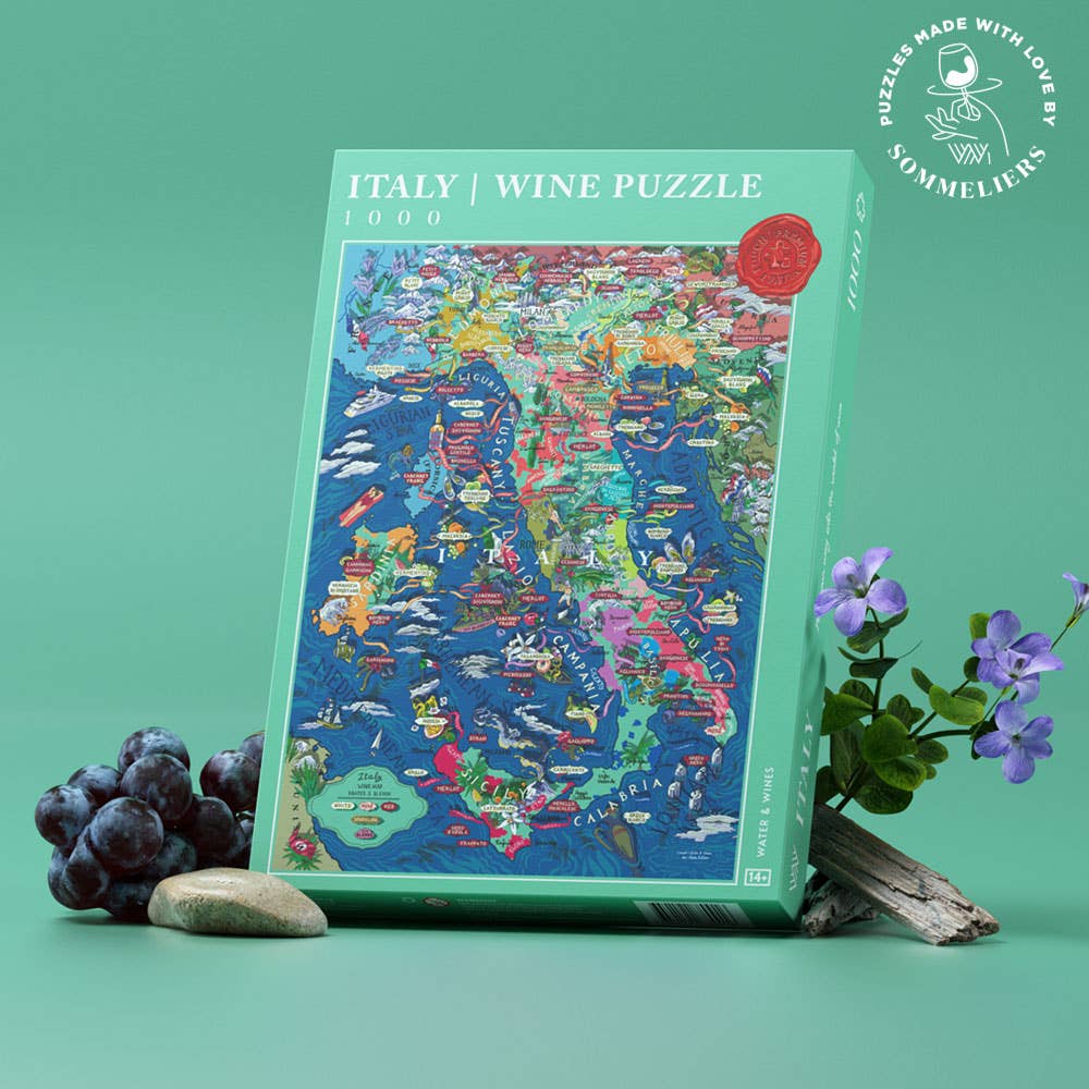 1000 Piece Wine Jigsaw Puzzle for enology enjoyers by Water &amp; Wines