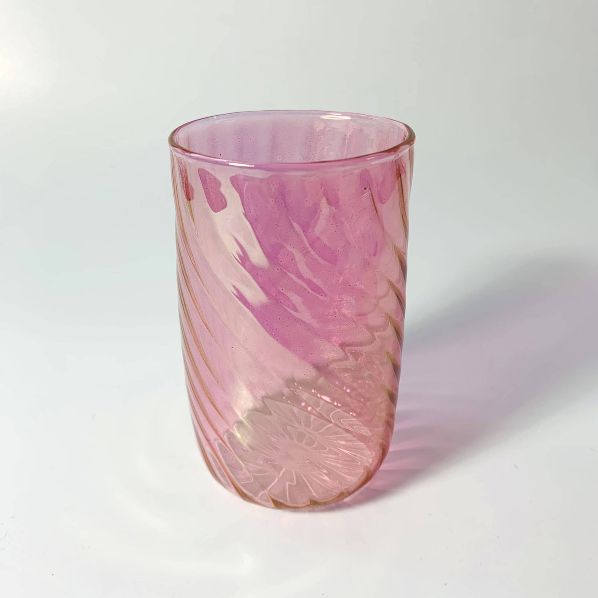 Blown Glass Stemless Glass | Iridescent | Dandarah