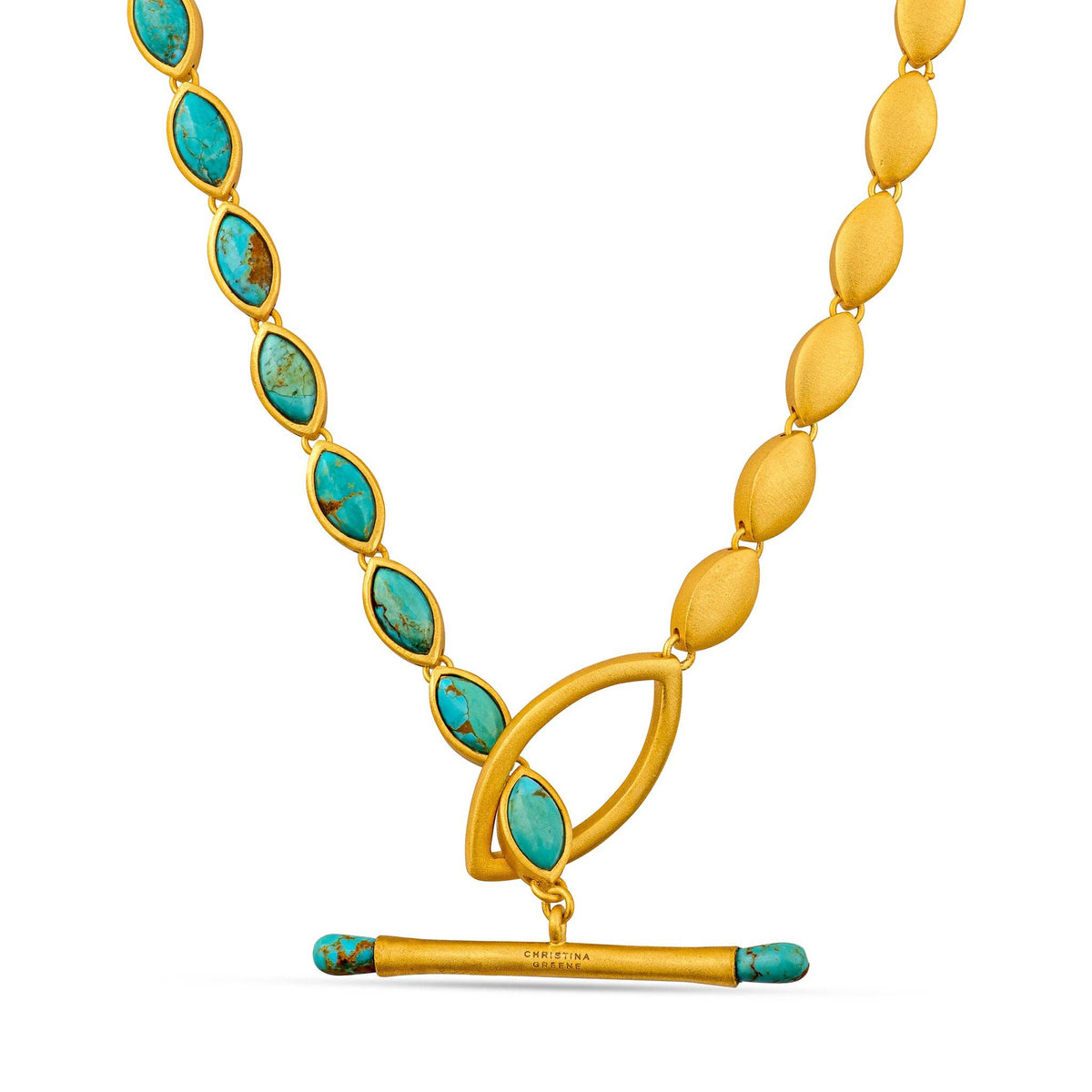 Jasmine Toggle Necklace | Turquoise | Christina Greene