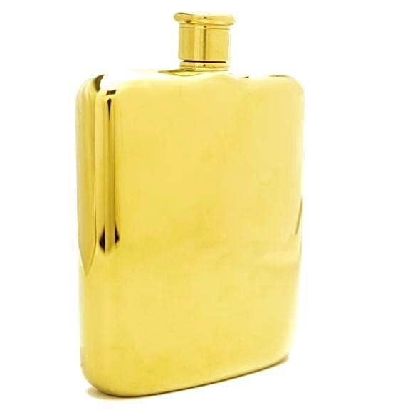 14k Gold Plated Flask | Brouk and Co. -