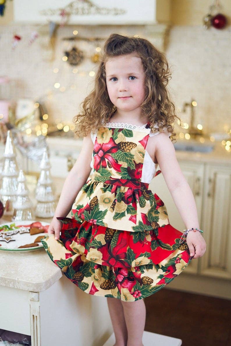 Kim Kids Apron | Christmas Flowers | Hortensias Home