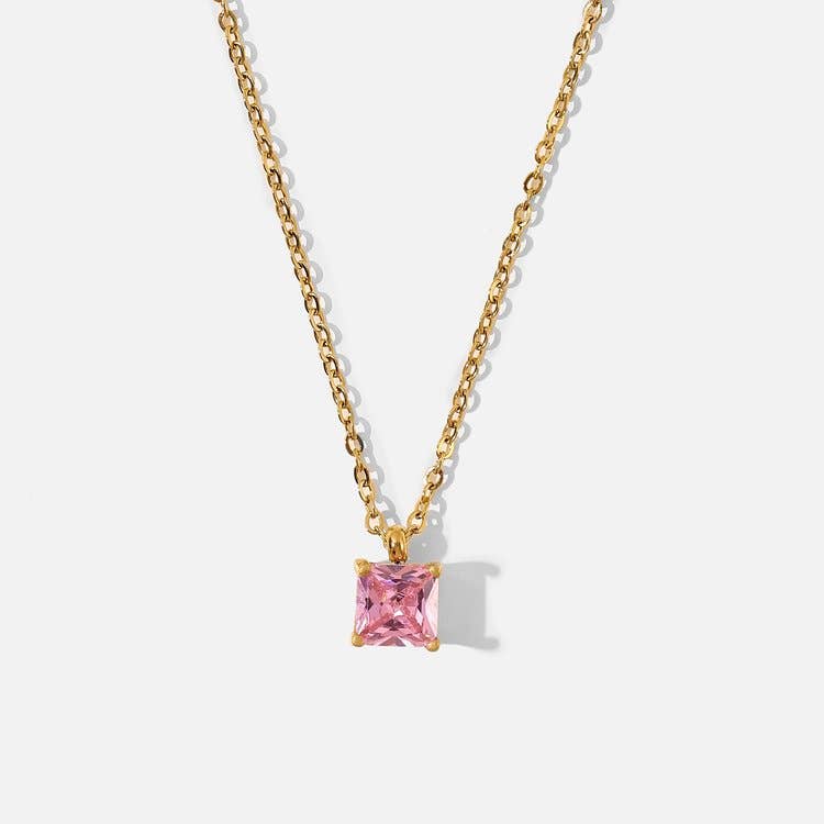 Necklace | Pink Diamond Pendant  | Kriya Veda
