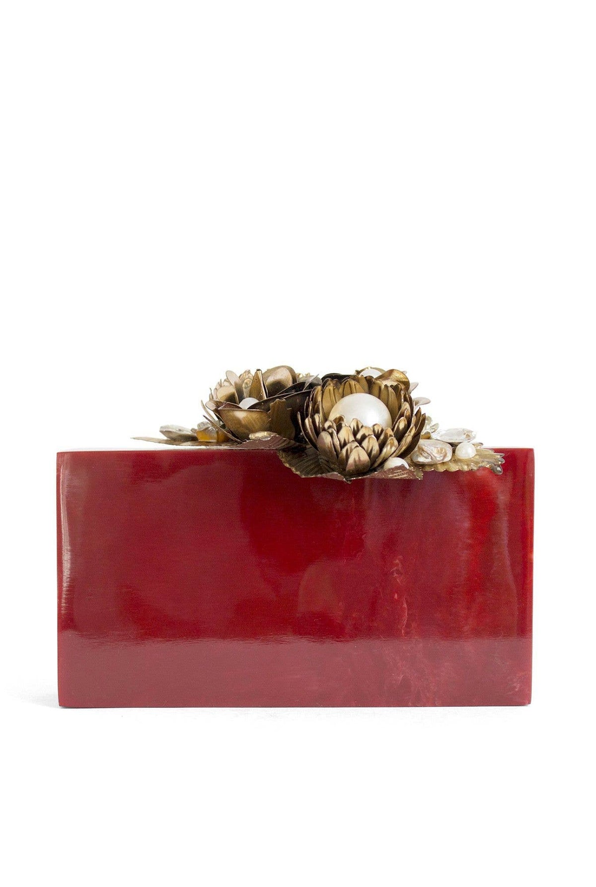 Red and Gold Rose Clutch | Equal Hands