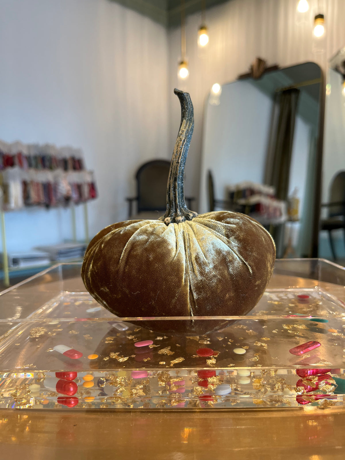 Velvet Pumpkin | Acrylic Stem | Manor